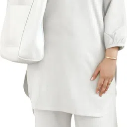 Women Cotton Blend Kurta Pant Set-image-74