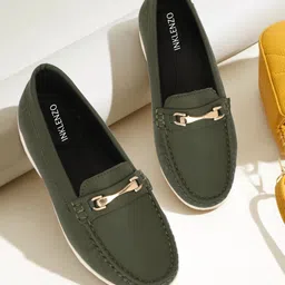 Women Shoes Soft Comfortable Slip-On Buckle Loafers for Casual & Office Wear Loafers For Women-image-7