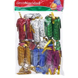 eCraftIndia Red & Green 12 Pieces Small Chocolates Christmas Tree Hanging Ornaments image 5