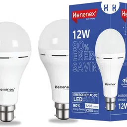 henonex 12W LED Bulb for Instant Brightness|Pck of 2 4 hrs Bulb Emergency Light-picture-20