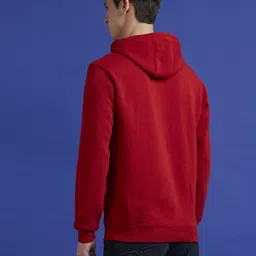 pepe jeans Men Full Sleeve Solid Hooded Sweatshirt image 2