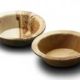 shikharretails Wooden Decorative Bowl Eco - Friendly Disposable Round Areca Palm Leaf Bowls Disposable-picture-22