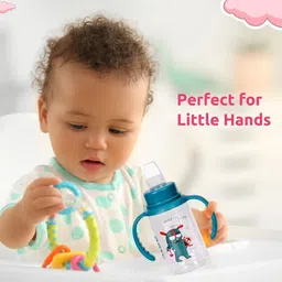 adore ALGO Jr. 2 Stage Baby Spout & Straw Sipper with Gravity Ball & Twin Handle image 3