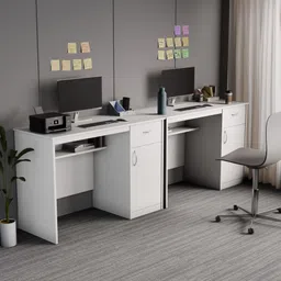 beAAtho Fusion Work & Study Desk for Home & Office Engineered Wood Multipurpose Table image 5