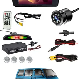 abjd Universal Black 7inch BT Screen/Reavers Parking Camera/Silver Sensor For Car-199 Multicolor LCD-picture-24