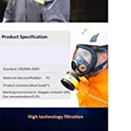 generic Silicone anti nuclear radiation respirator rubber/spherical full gas mask image 2