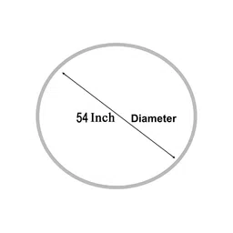 Stylista Blue & White Abstract Printed Waterproof Round 4 Seater Table Cover image 5