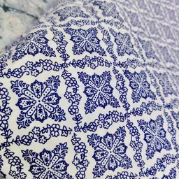 adan fabrics Unstitched Cotton Blend Salwar Suit Material Graphic Print image 2