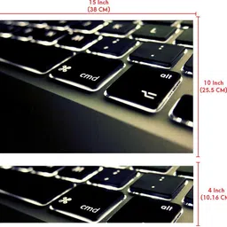 Anweshas HD Printed Full Panel Laptop Skin Sticker Vinyl Fits Size Upto 15 inches No Residue, Bubble Free, Waterproof - Key Pad Self Adhesive Vinyl Laptop Decal 15.6 image 5
