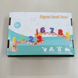 munishh Wooden Number Train Toy with 0–9 Blocks | Learning image 4