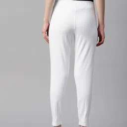 laabha Women Solid White Track Pants image 2