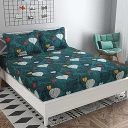 alcotex Cotton Double Flat 240 TC Abstract Bedsheet image 3