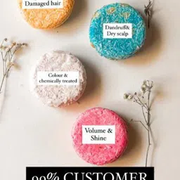 KAURA Shine Shampoo Bar Enriched With Rose Oil & Argan Oil- 55 g image 3