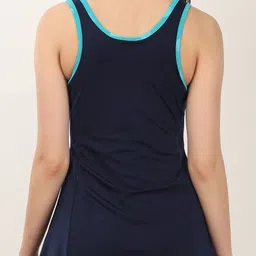 ladonna Women's One Piece Swimwear Swimsuit Embellished Women Tankini Blue Swimsuit image 4