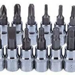 shdav High Quality 46pcs 1/4-Inch Socket Set Tool Ratchet Torque Wrench Combo Tools Kit Car Repair Tools Set Socket Set (Pack of 46) Combination Screwdriver image 3