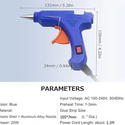 atrocitus 20W Mini Glue Gun With 30Pcs Glue Stick+Utility Knife for DIY and craft Paper Crafting Tool image 4