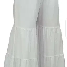 trishikha Women Regular Fit White Viscose Rayon Trousers image 5