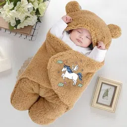 trulyfast Animal Single Hooded Baby Blanket for Mild Winter image 1