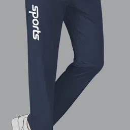 flyzen Pack of 2 Men Solid Black, Grey Track Pants image 3