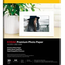 kodak Inkjet Photo Paper 20 Sheets High Glossy A4 200 gsm Inkjet Paper-picture-20