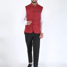 amogue Solid Men Waistcoat image 5