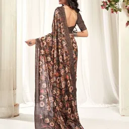 vastravedaa Floral Print Daily Wear Georgette Saree image 2
