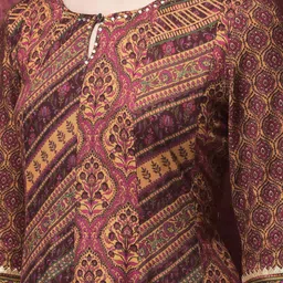 shree - she is special Printed Liva Stitched Flared/A-line Gown image 5