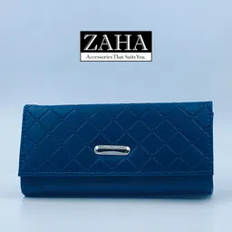 zaha Casual, Formal, Party Blue Clutch-picture-46