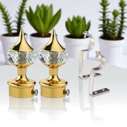 red polo Gold Rod Rail Bracket Metal image 2