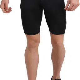 ninq Self Design Men Black Tights image 3