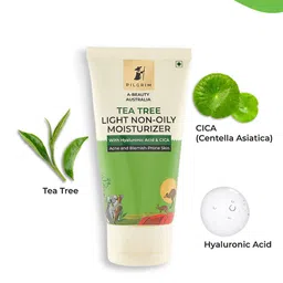 Pilgrim Tea Tree Non-Oily Lightweight Hydrating Moisturiser For Acne-Prone Skin - 80 g image 4