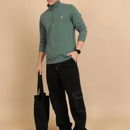 highlander Men Full Sleeve Solid Sweatshirt image 3