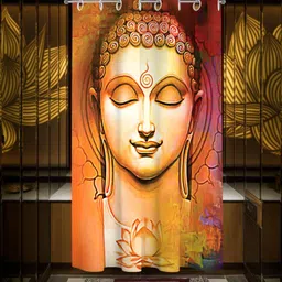 loomlyfe 275 cm (9 ft) Long Door Polyester Room Darkening Curtain Single Curtain-picture-11