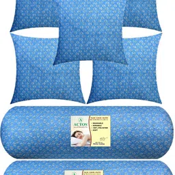 actos Microfibre Bolster Pack of 7 Floral 5 Cuhion 2-picture-39