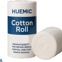 huemic assure 500gram Pure Absorbent Cotton Roll for Baby Care |Soft Cotton 24 Gauze Medical Dressing-picture-10