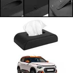 ayw Universal Black D Shape Leatherite Tissue Holder For Car/Home-44 Vehicle Tissue Dispenser-picture-40