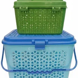 borsha dg store 12 L Multicolor Laundry Basket image 3