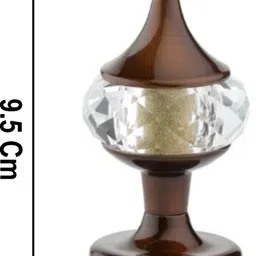 bzcarts Brown Curtain Knobs Metal image 3