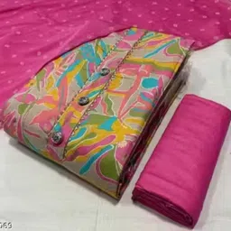 vijaycreation Unstitched Pure Cotton Salwar Suit Material Printed image 1