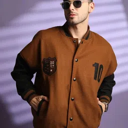 chkokko Men Solid Varsity Jacket-picture-11