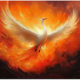 hothouse Phoenix Bird MDF Panel for Living Room Bedroom Office Home Wall Décor Vinyl-picture-26