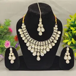 shubh singar Silver, Alloy Silver White Jewel Set-picture-20
