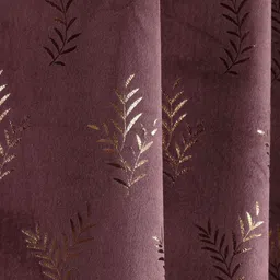 drape and decor 243.84 cm (8 ft) Shower Velvet Room Darkening Curtain (Pack Of 2) image 4