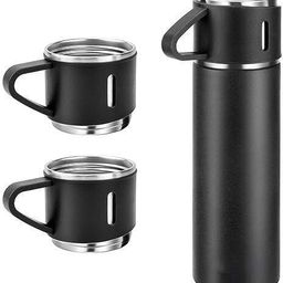 tannu craft Stainless Steel Thermos Vacuum Insulated Bottle with 3 Cup Lid 12Hrs Hot & Cold 500 ml Flask-picture-15