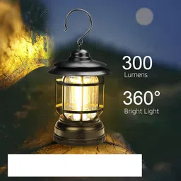 xydrozen Outdoor Vintage Tabletop Lanterns Black Metal, Plastic Hanging Lantern-picture-25