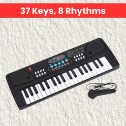 clairbell (Piano Keyboard) with Mic/37 Keys 8Rhythms, 8Tones, Portable Electronic ToyQ133 (Piano Keyboard) with Mic/37 Keys 8Rhythms, 8Tones, Portable Electronic ToyQ133 Analog Portable Keyboard-picture-16