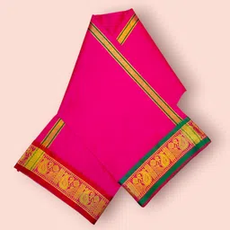 SareeAndDhoti Solid, Self Design Men Dhoti-picture-28