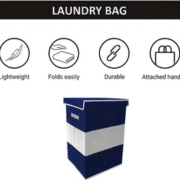 thailiwale Microfibre Premium Foldable Laundry Baskets – perfect for clothes, toys & daily storage Storage Basket image 3