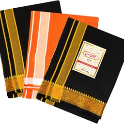 Lvloz PL-3PC-53 Solid Men Dhoti image 2