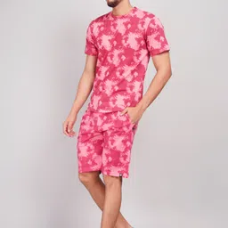 wild camo Tshirt Regular Shorts Co-ords Set image 3